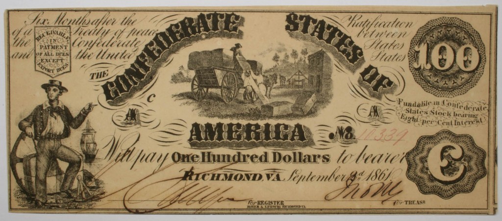 Confederate 100 dollars