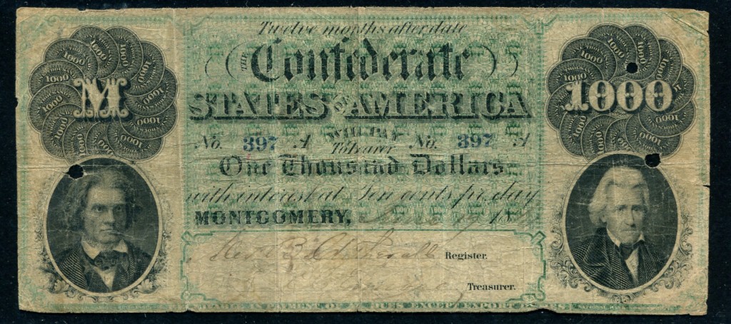 Confederate 1000 Dollars
