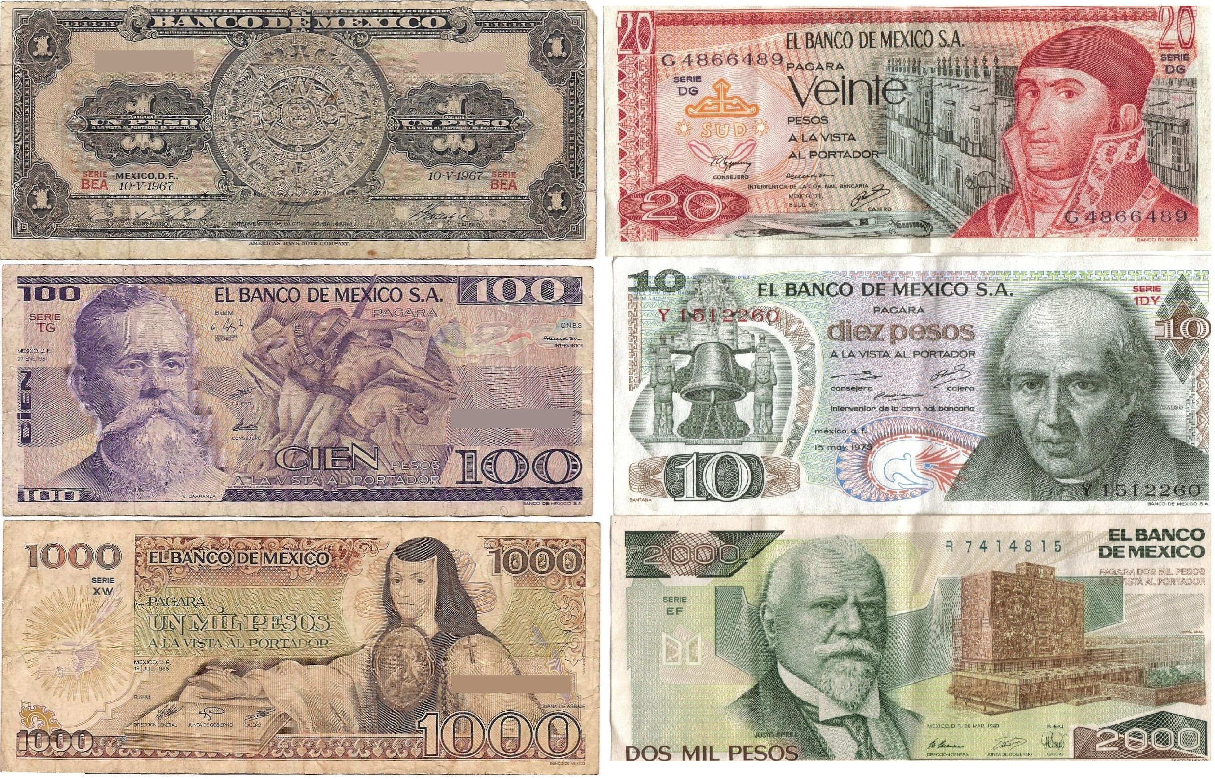 Mexican Currency Pictures 70