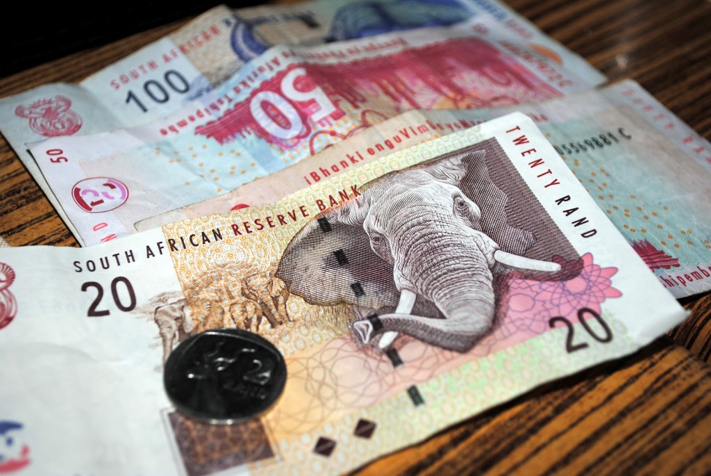 Real Picture of South African Rand Money