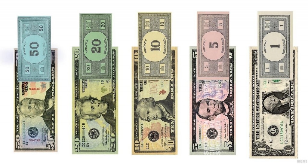 American Monopoly Money Comparison