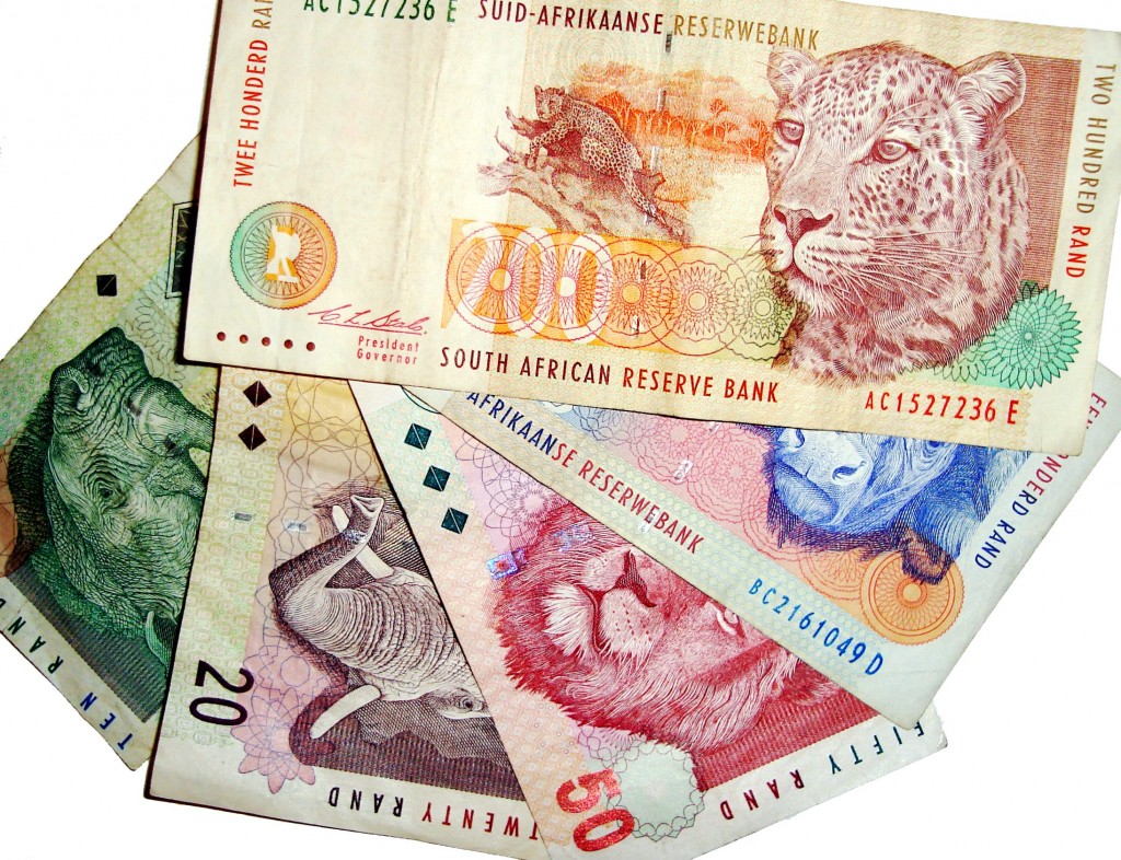 Real Picture of South African Rand Notes
